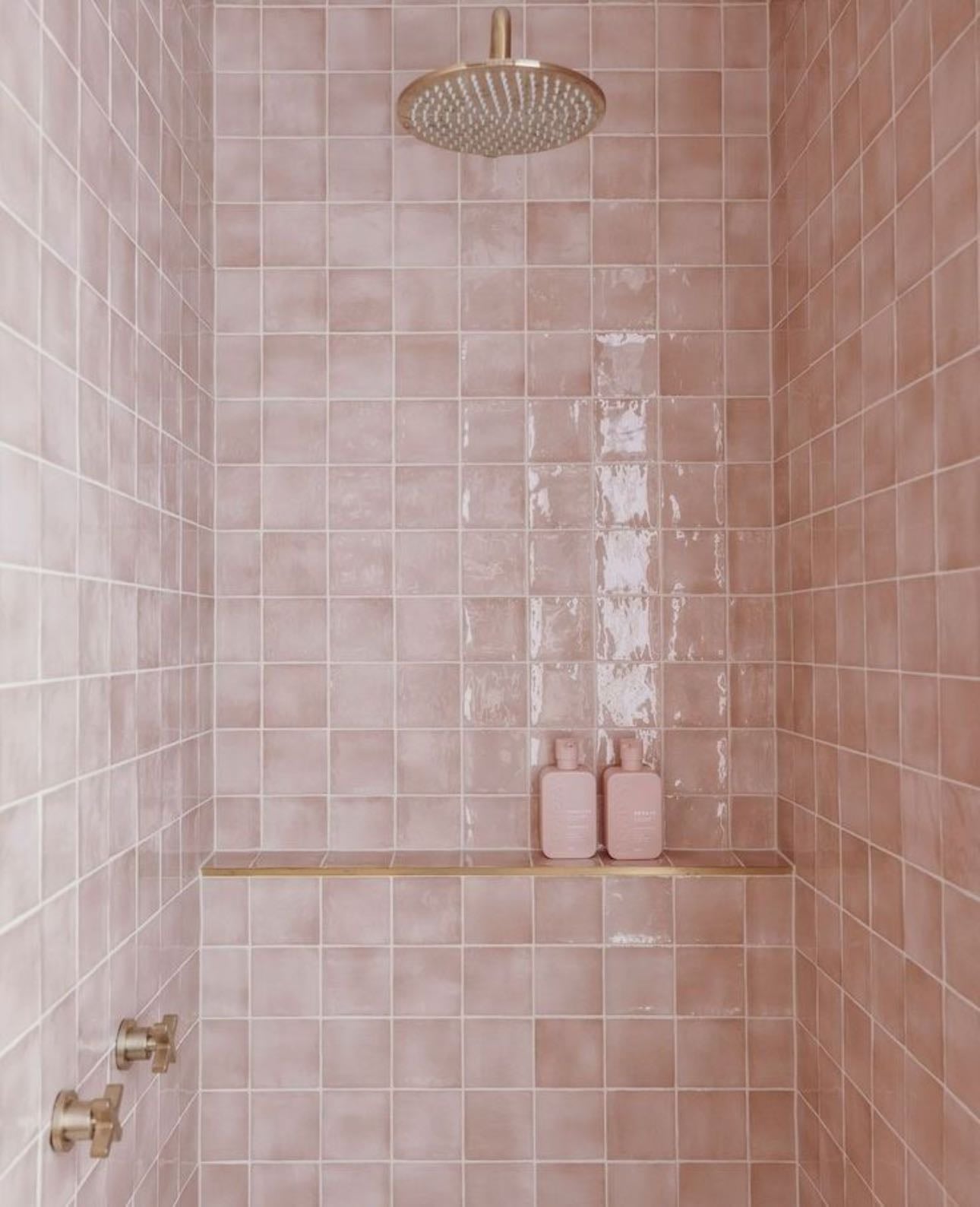 Pink Tiles Bathroom