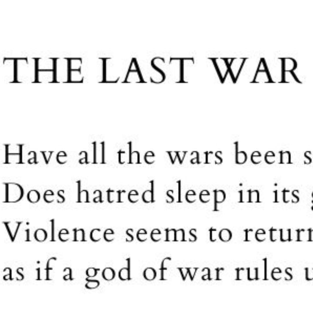 War poetry and analyse it