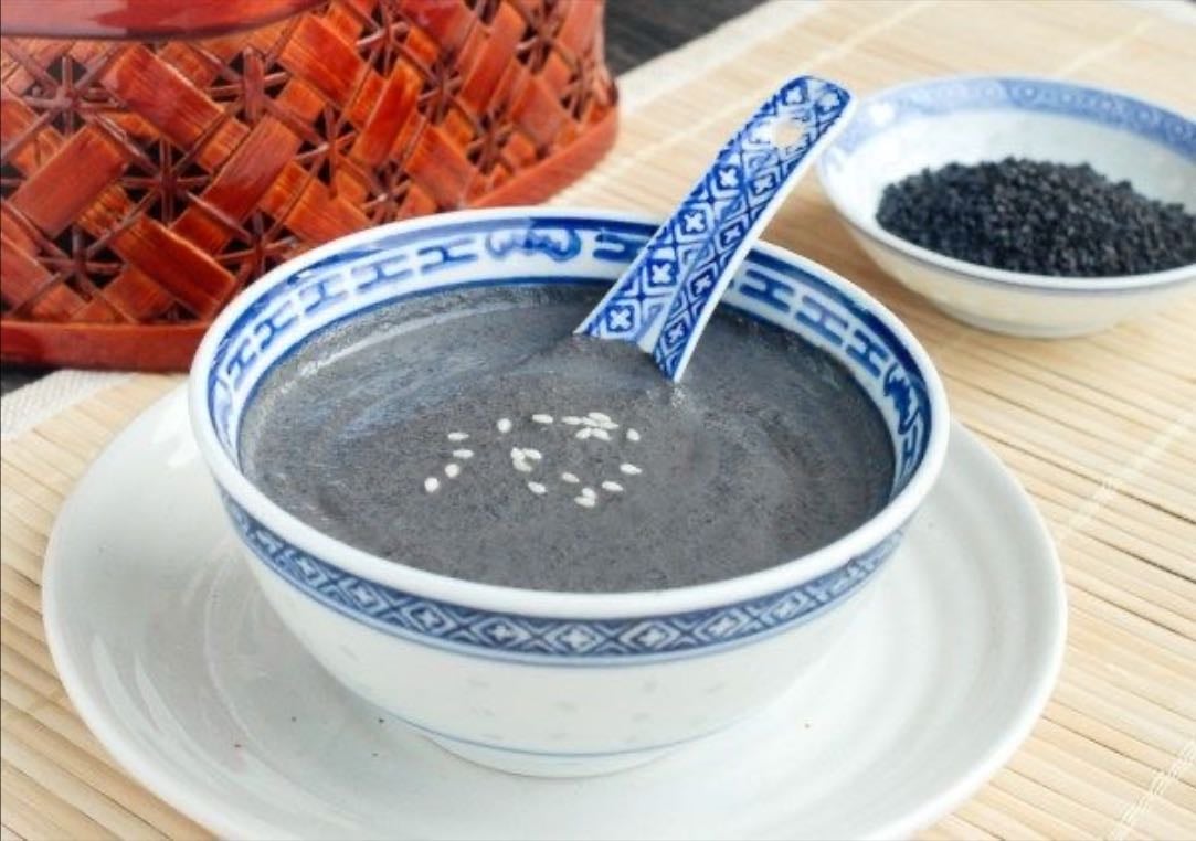 Black sesame soup