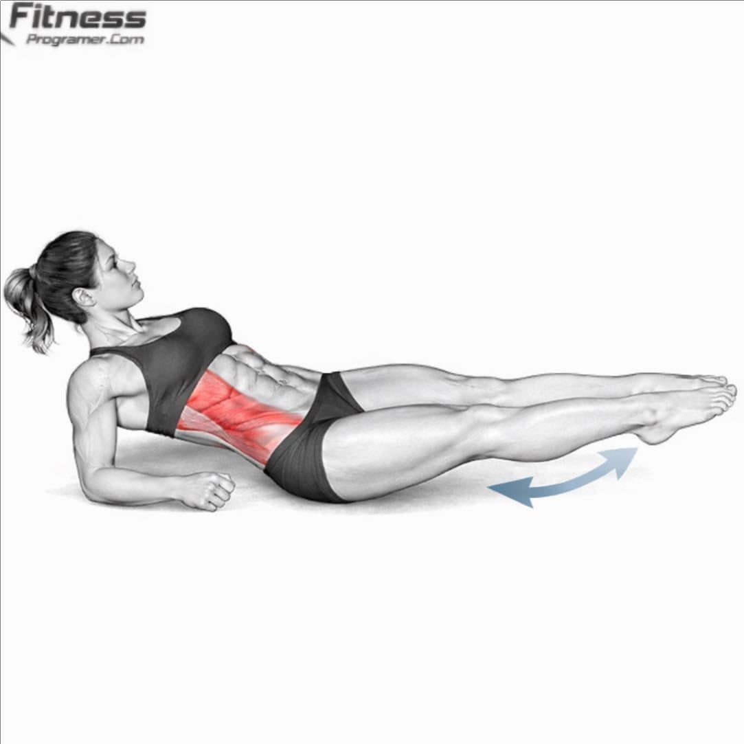 Side to side (Abs hold)