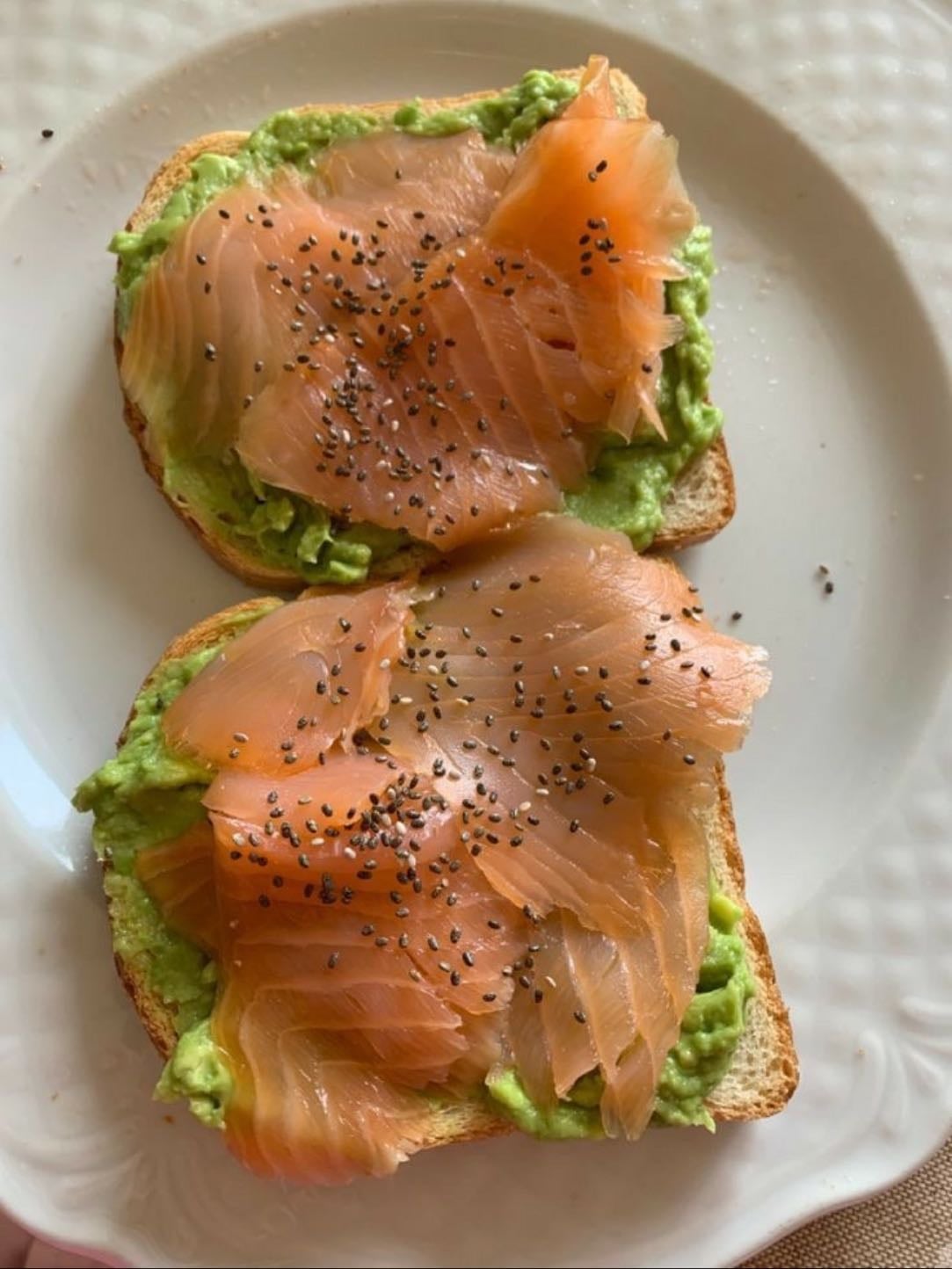 Avocado and salmon toast