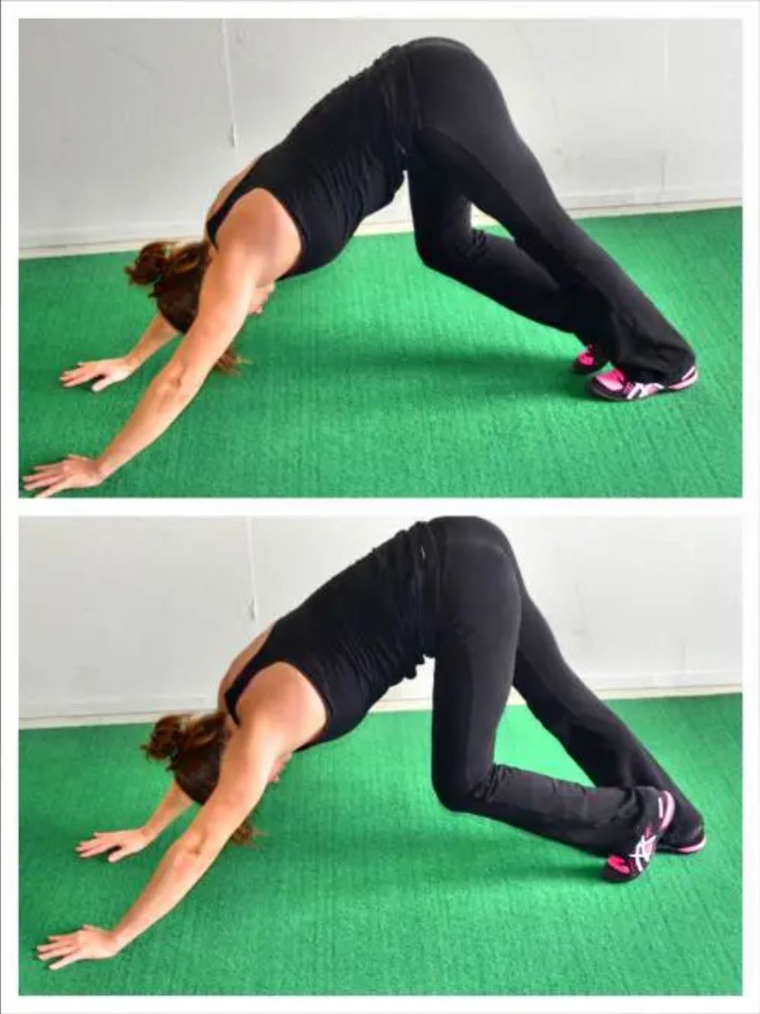 Downward Dog With Foot Pedal