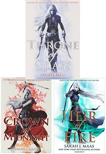 Sarah J Mass Throne Of Glass Series Collection 3 Books Set Pack (Throne of Glass,Crown of Midnight,Heir of Fire) - Sarah J. Maas