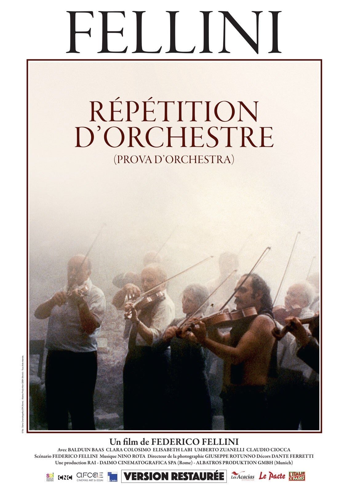 Répétition d'orchestre - Federico Fellini · 1979