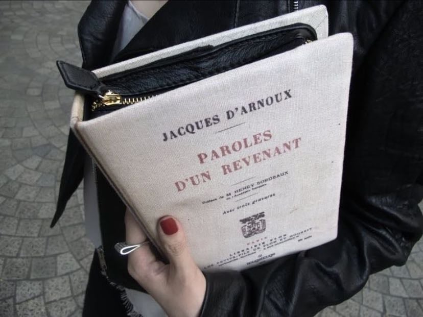 book clutch bag