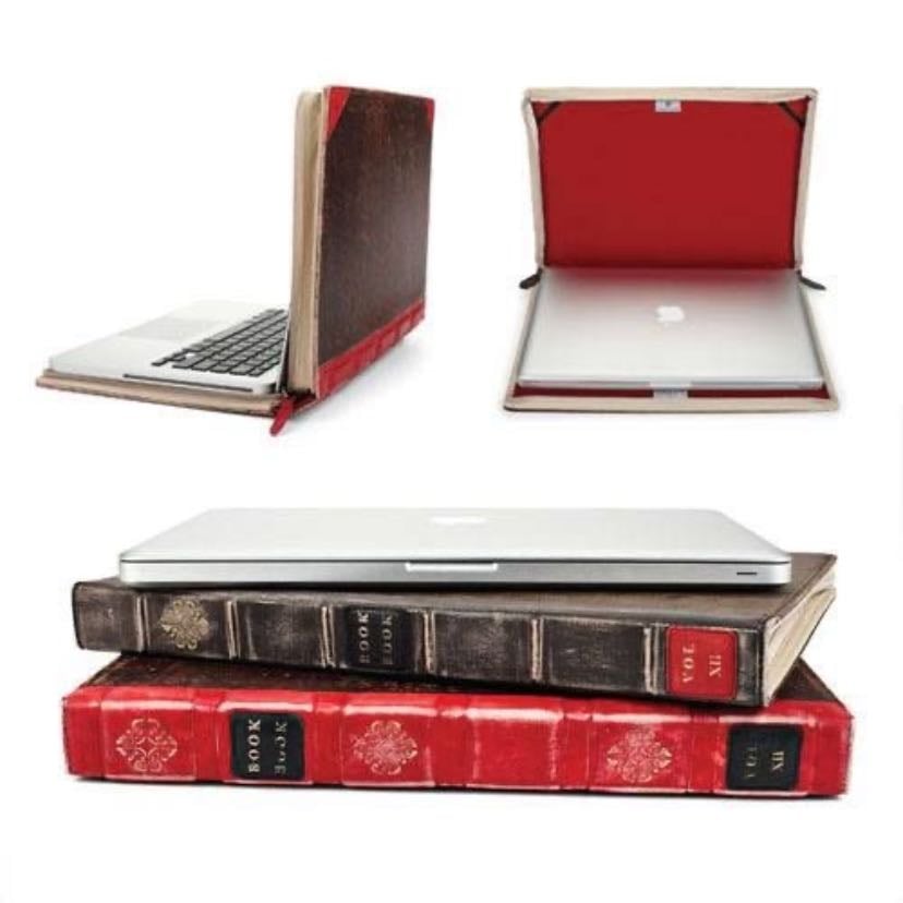book laptop case