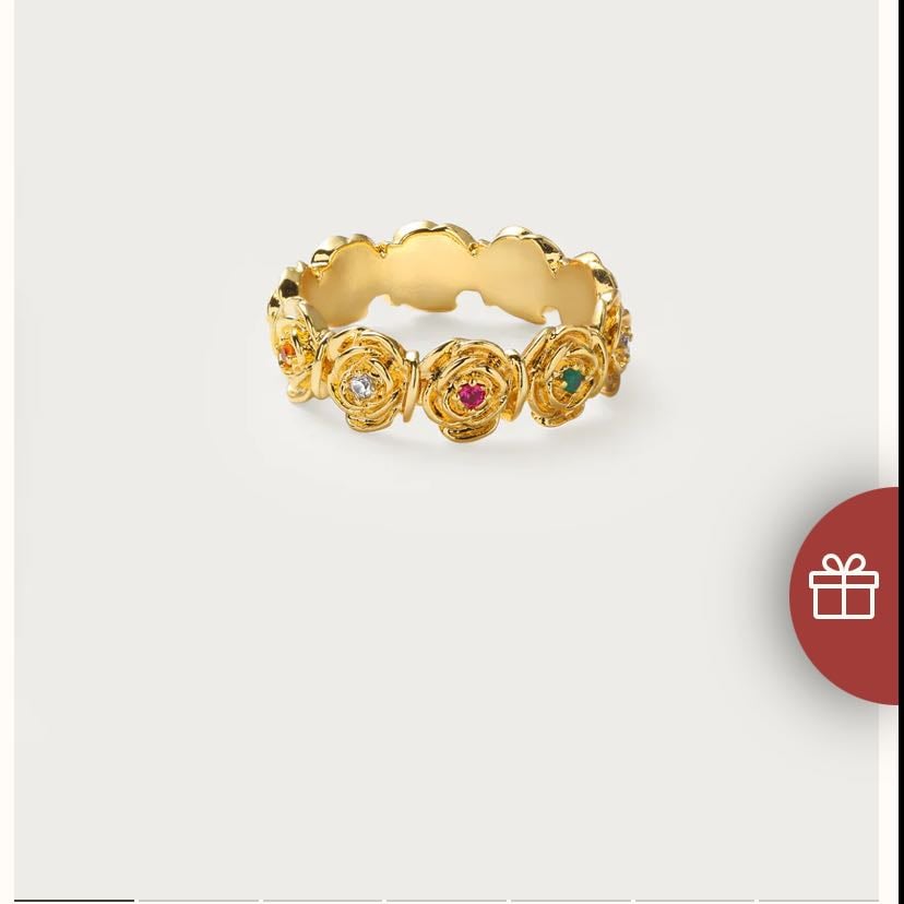Bague roses or