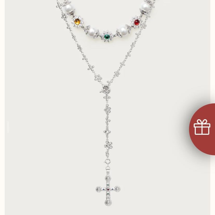 Colliers croix argent