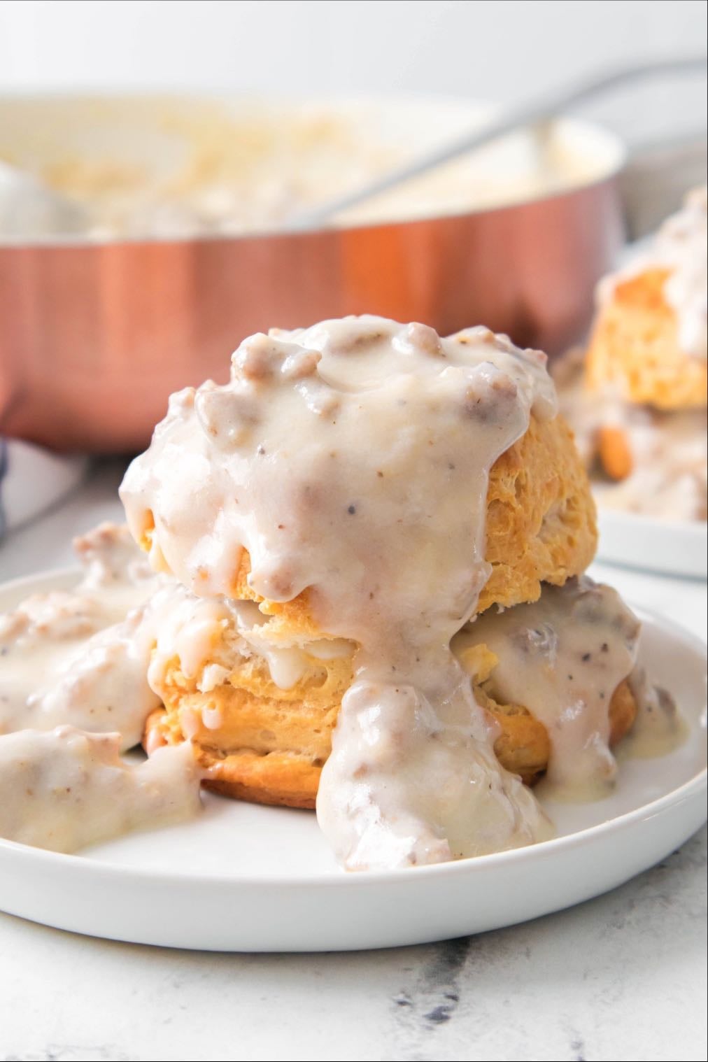 Mom’s Pork Biscuits and Gravy