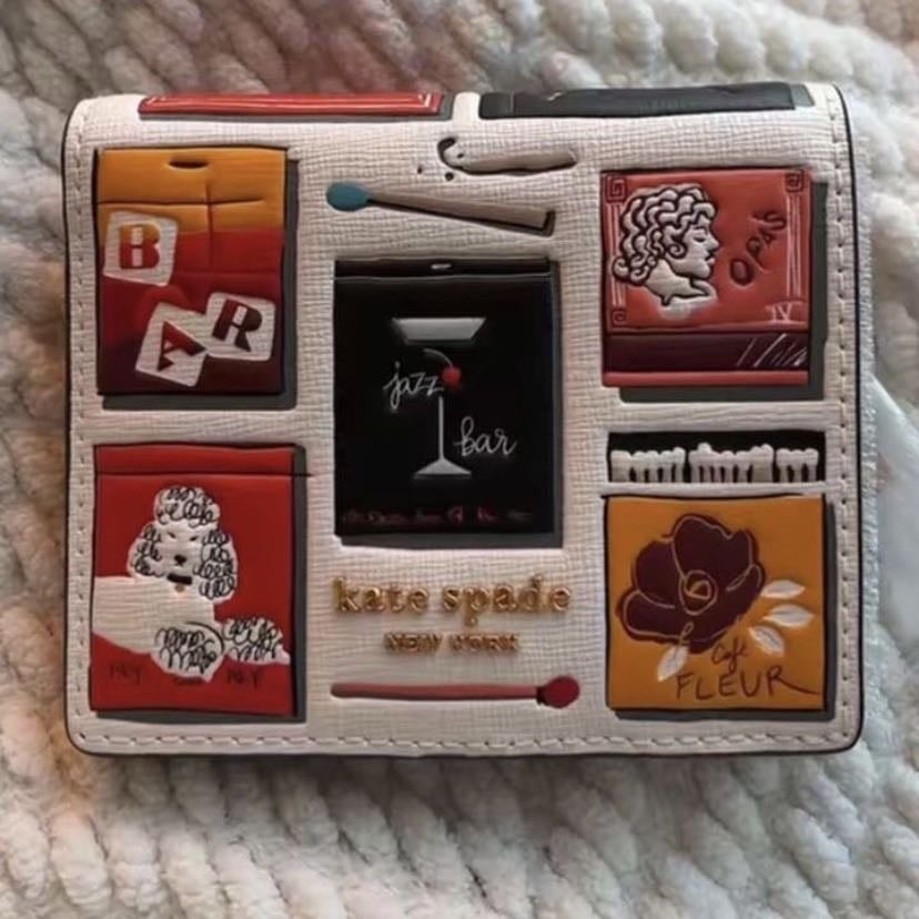 Kate Spade Matchbox Wallet White - Vintage