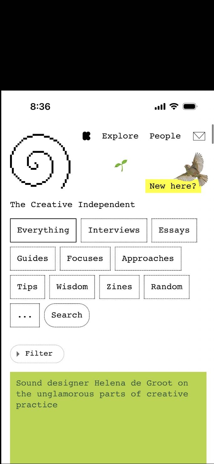 The creative independent
