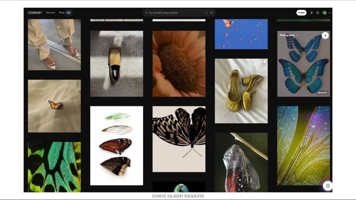 Cosmos app - Reemplazo de Pinterest, ES MUY BUENA