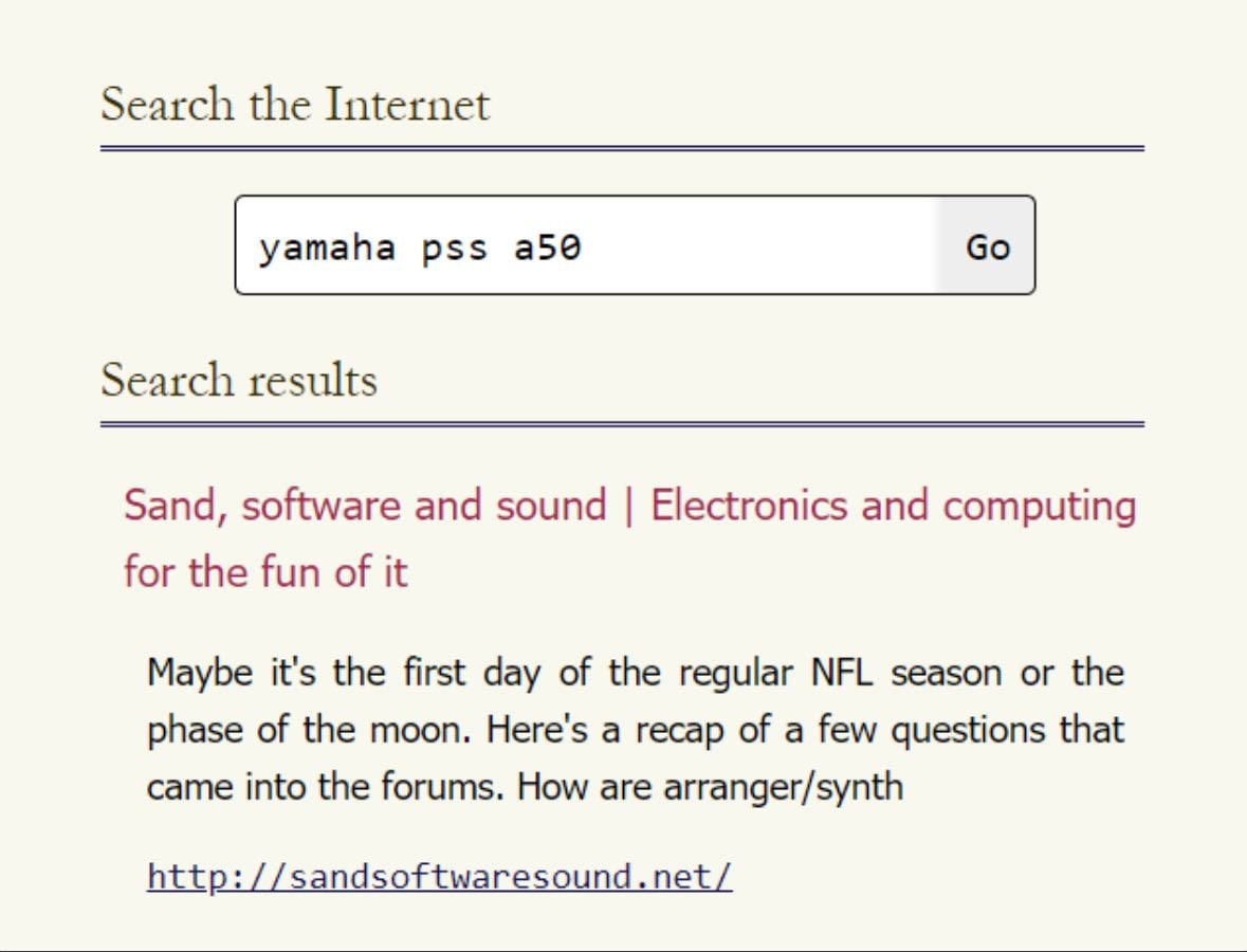 Marginalia Search