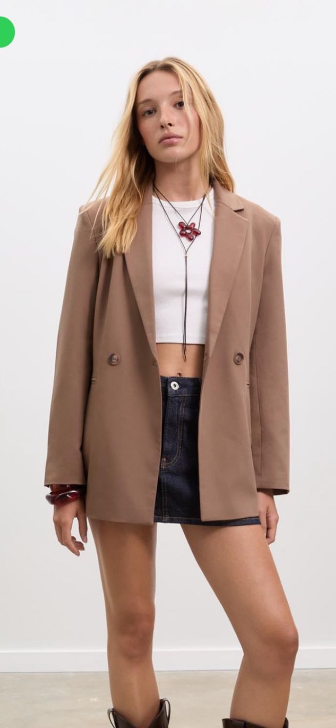 Blazer slim fit cruzado