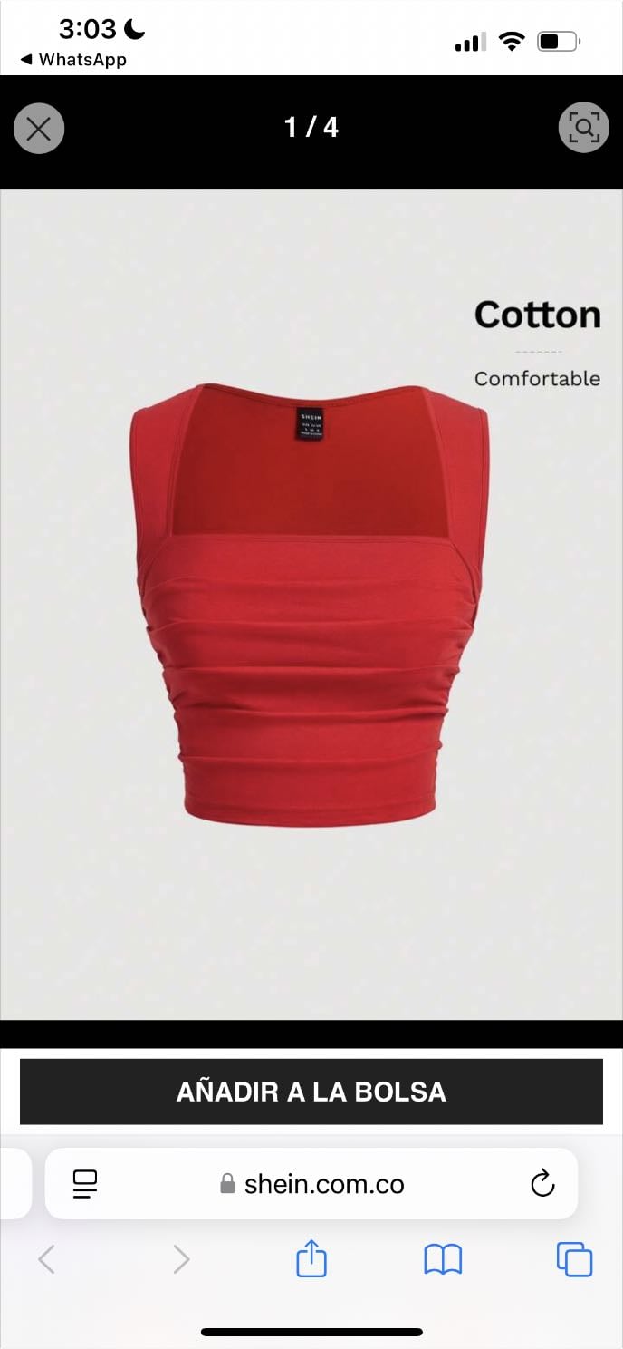Blusa Roja top