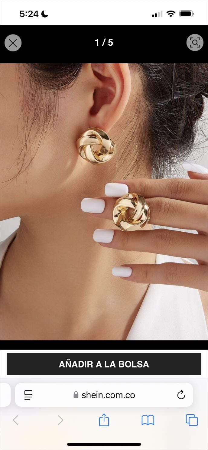 Pendientes de forma de ocho