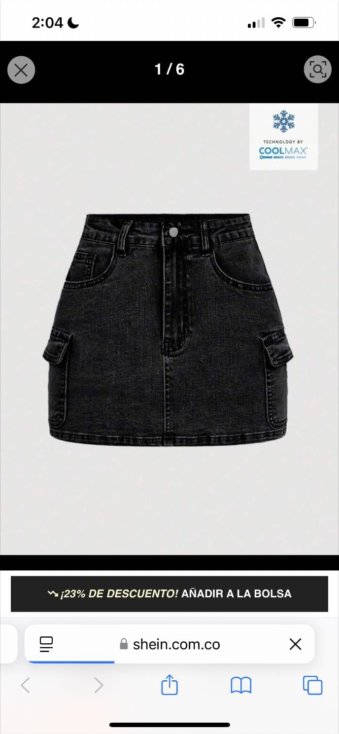 Falda negra de Jean