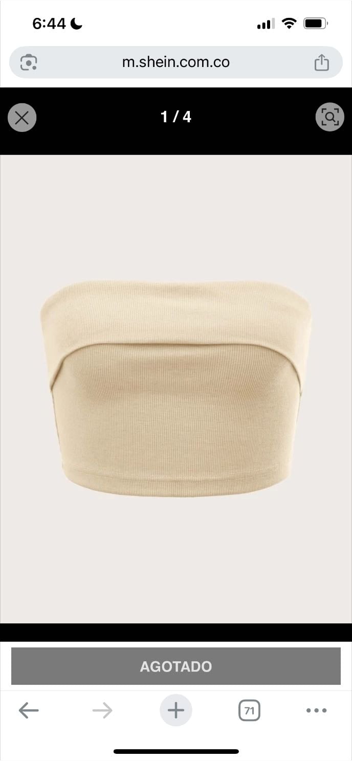 SHEIN ICON Top De Tubo Para Mujeres Tejido En Color Sólido, Adecuado Para El Día A Día O Para Vacaciones Beis