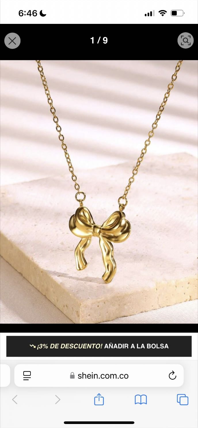 1 Pieza Collar Con Colgante De Lazo, Collar Con Colgante De Moño Para Mujeres, Joyería De Amistad, Mejor Regalo Para Amiga, Regalo De San Valentín