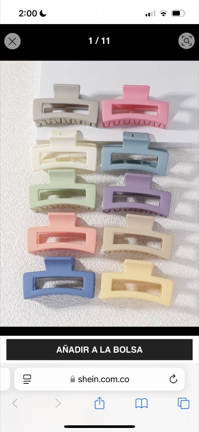 Ganchos de colores (compraré el amarillo)