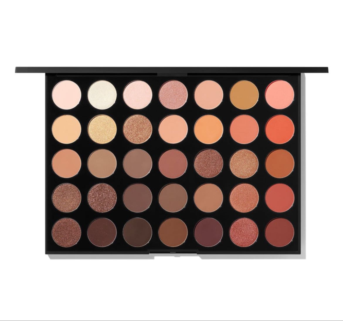morphe eyeshadow - line eyes with brown