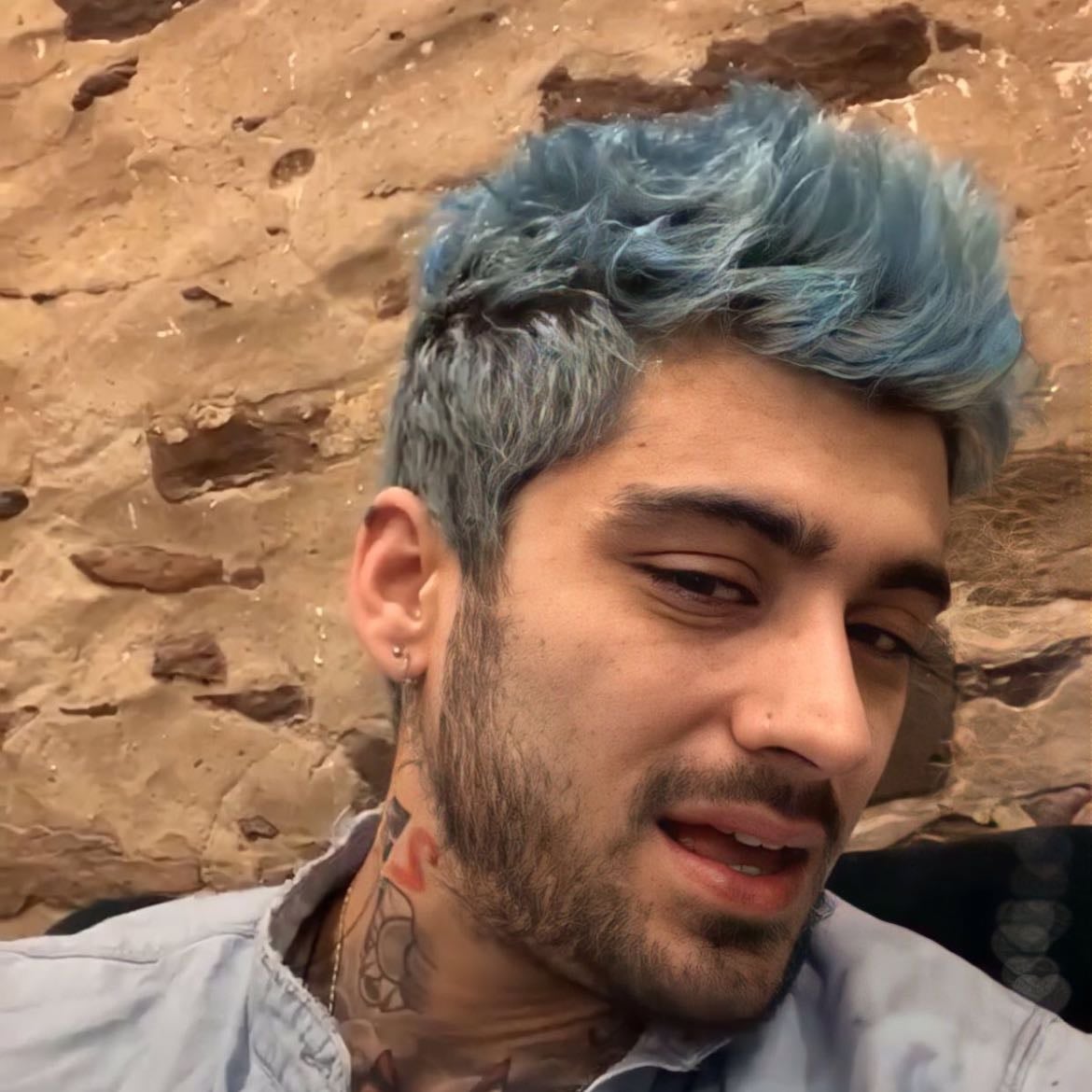 blue hair