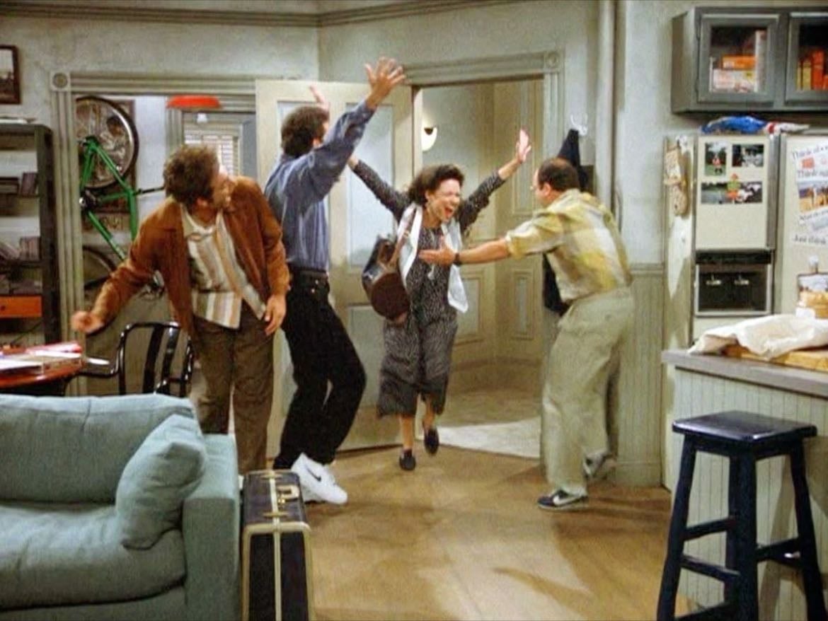 sitcoms - hugs in form of cinema but without the physical presence part
