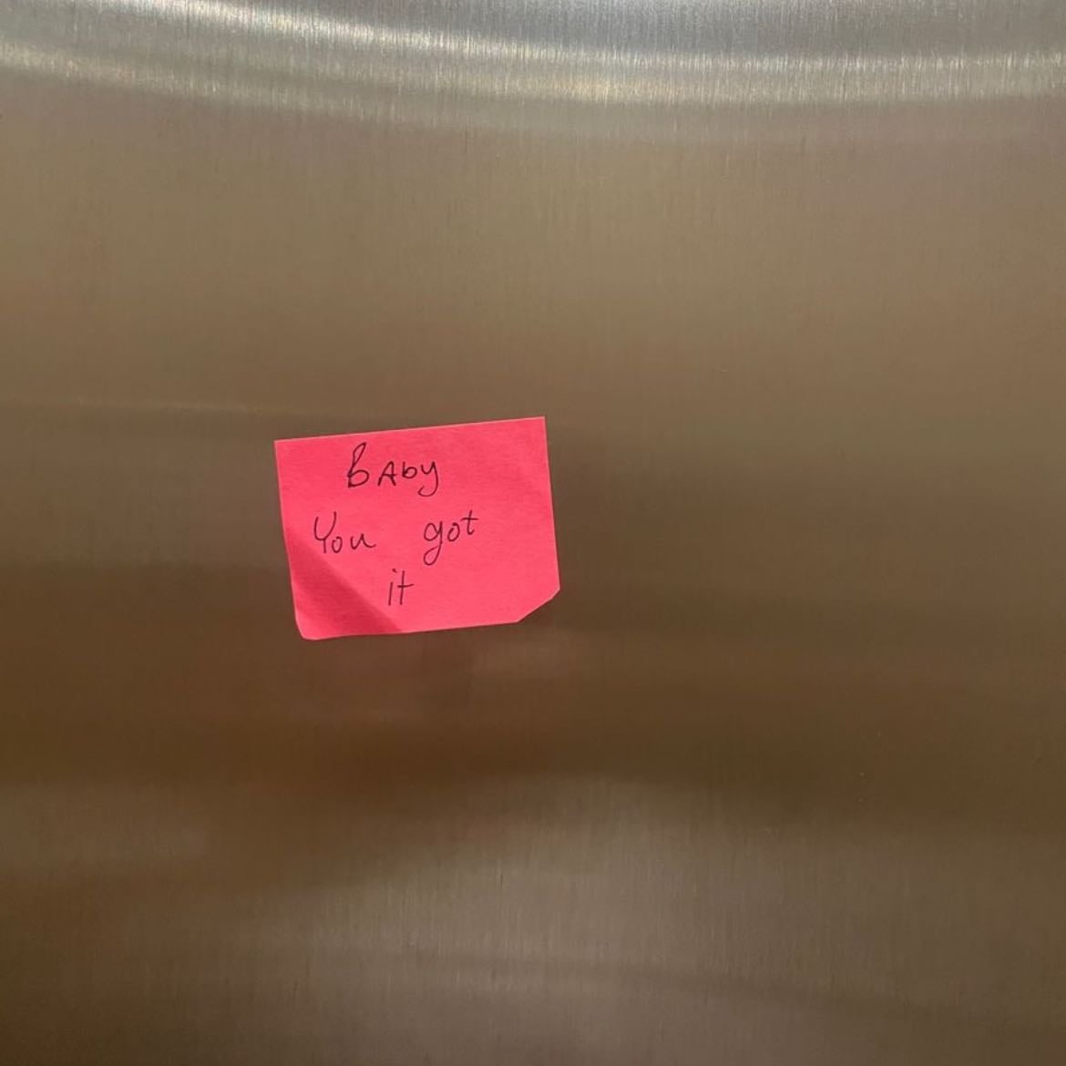 i love you written on the post it on the kitchen fridge - letters of love