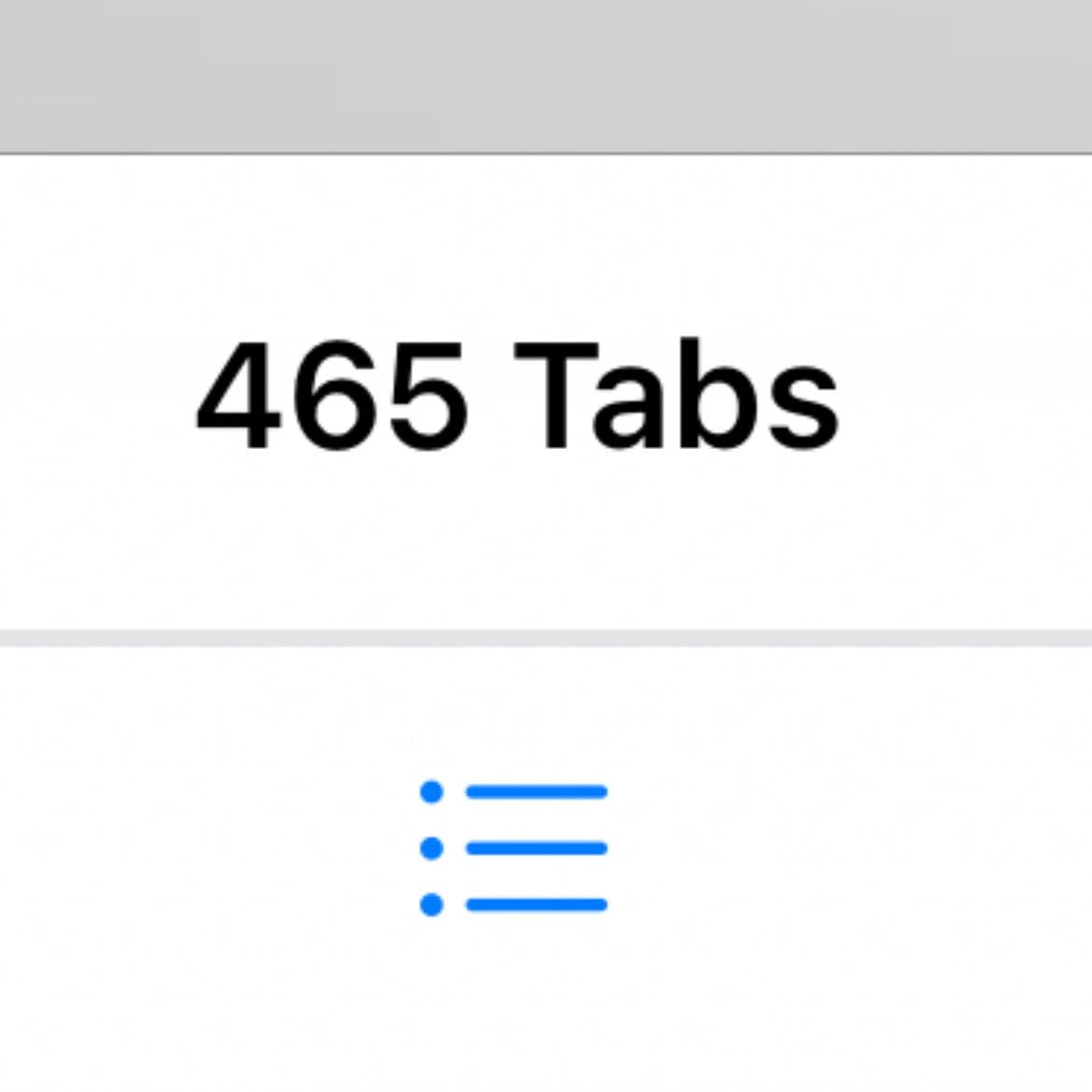 safari tabs - trying to keep minimum tabs open but having over 100 open becuase there’s so many things I say I’ll get to but don’t want to delete and it gets overwhelming to clear them and they all feel important