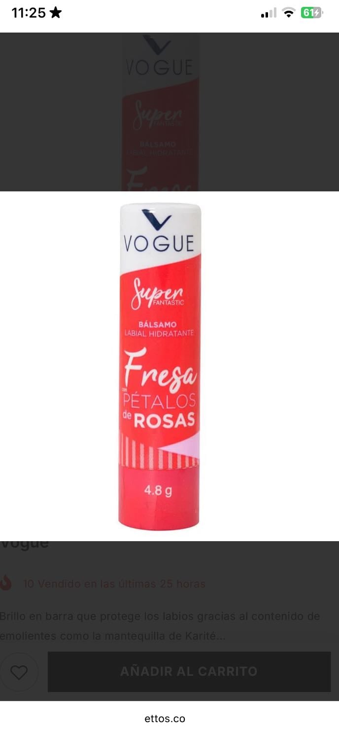 bálsamo vogue - no agrieta labios y te los deja super hidratados, lo amooo