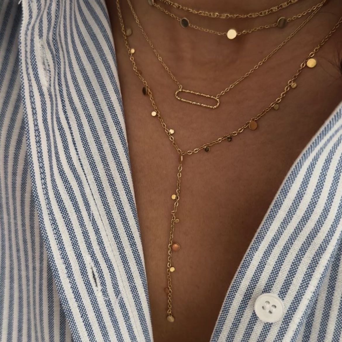 Collar largo oro