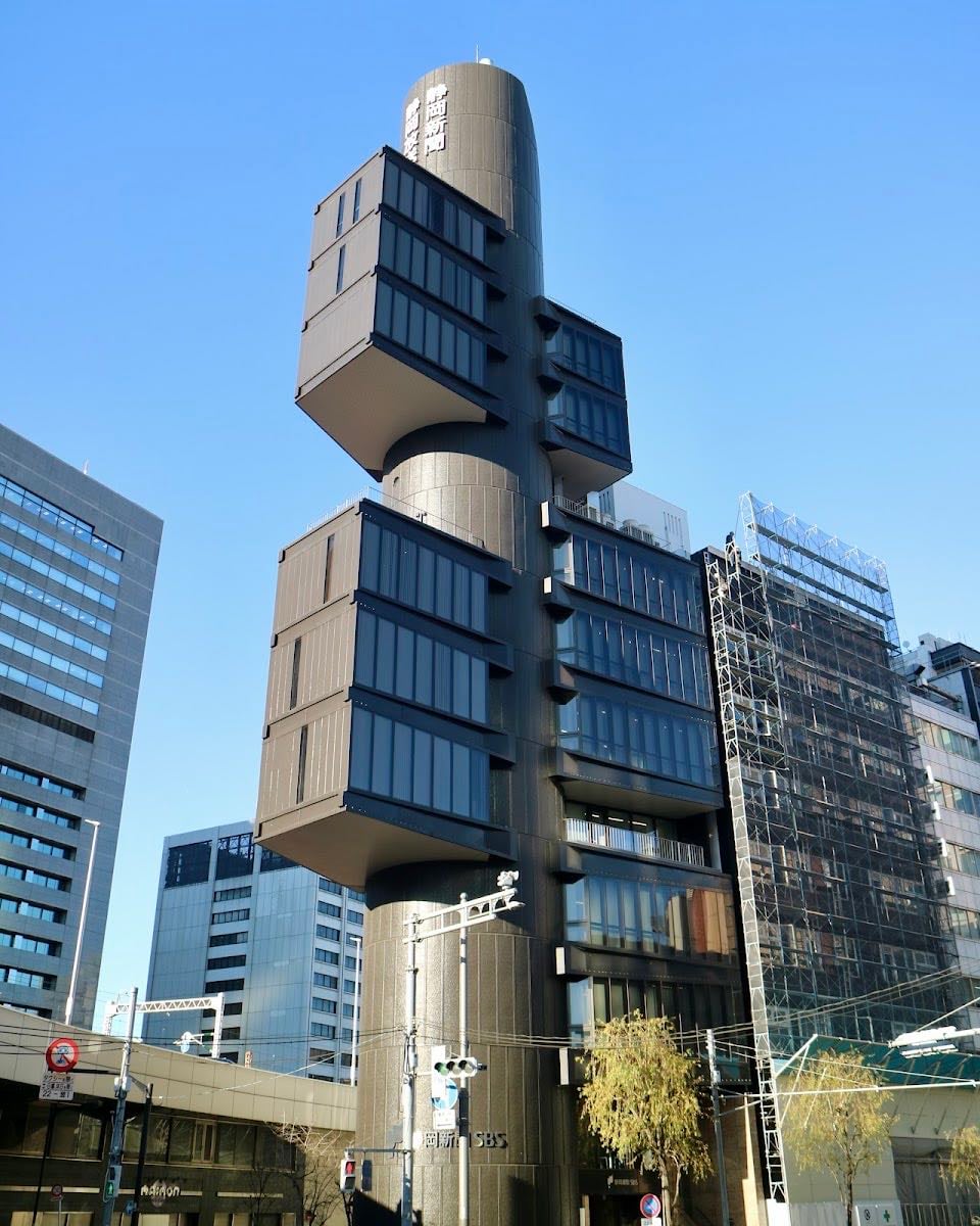 Shizuoka Press & Broadcasting Centre - Kenzo Tange 1967 (Metabolist movement)