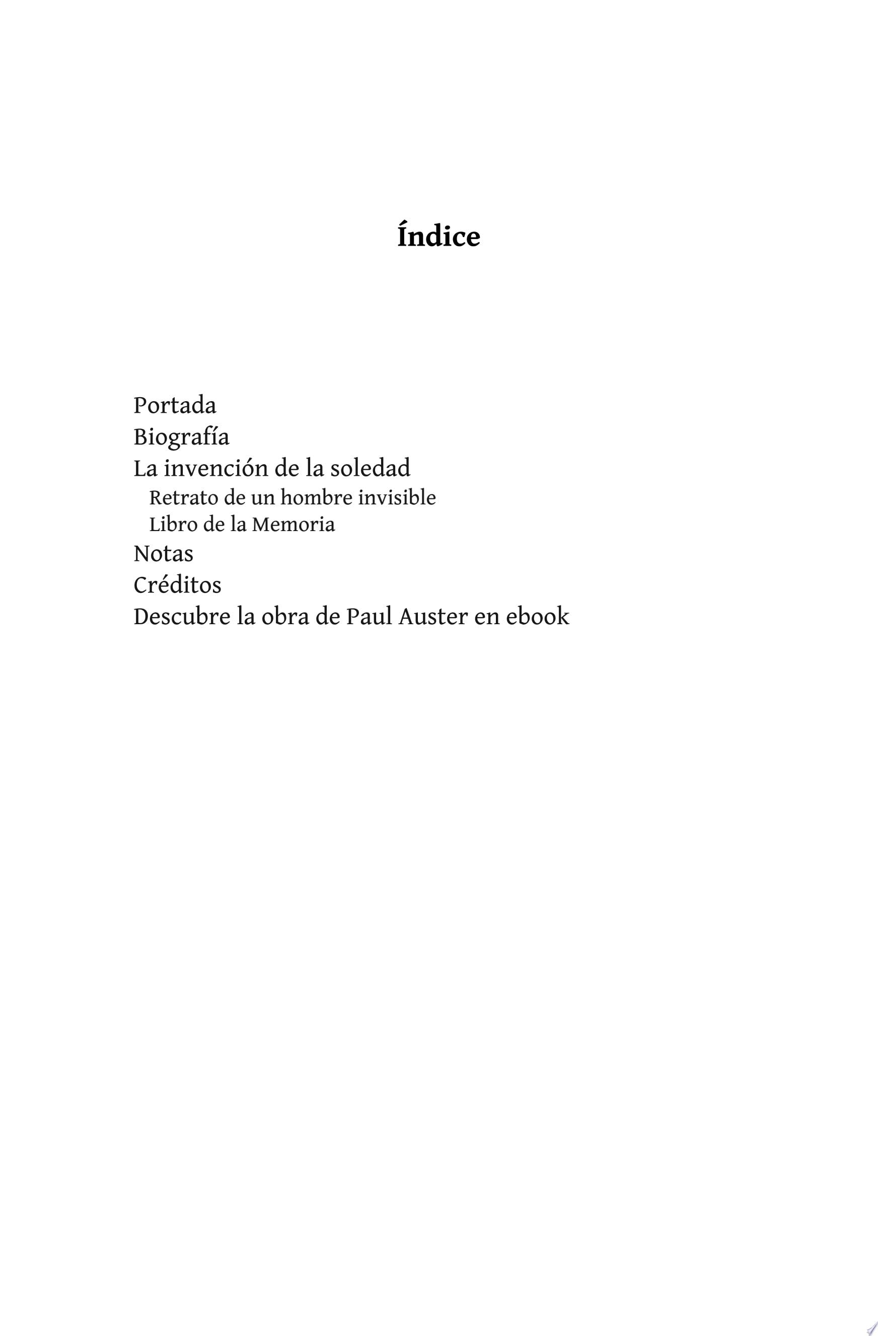 La invención de la soledad - Paul Auster · 2012