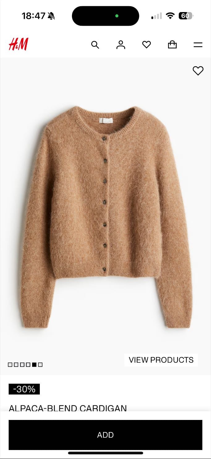 Cardigan alpaga - H&M