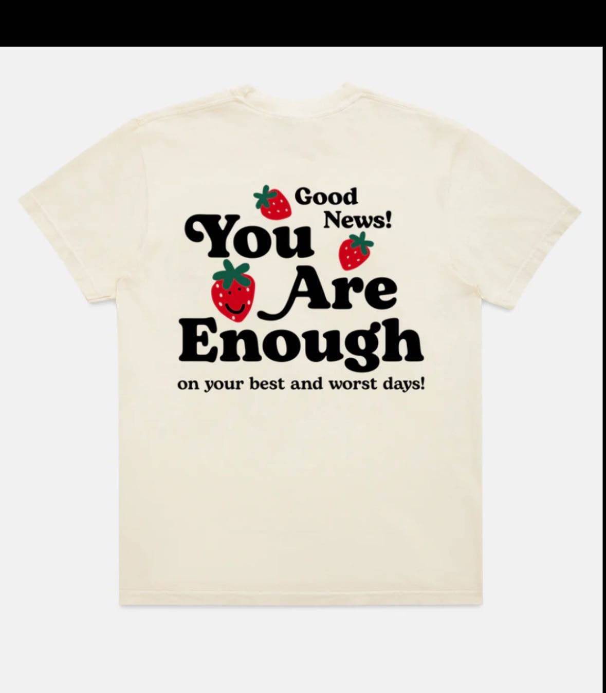you are enough t-shirt - happiness project