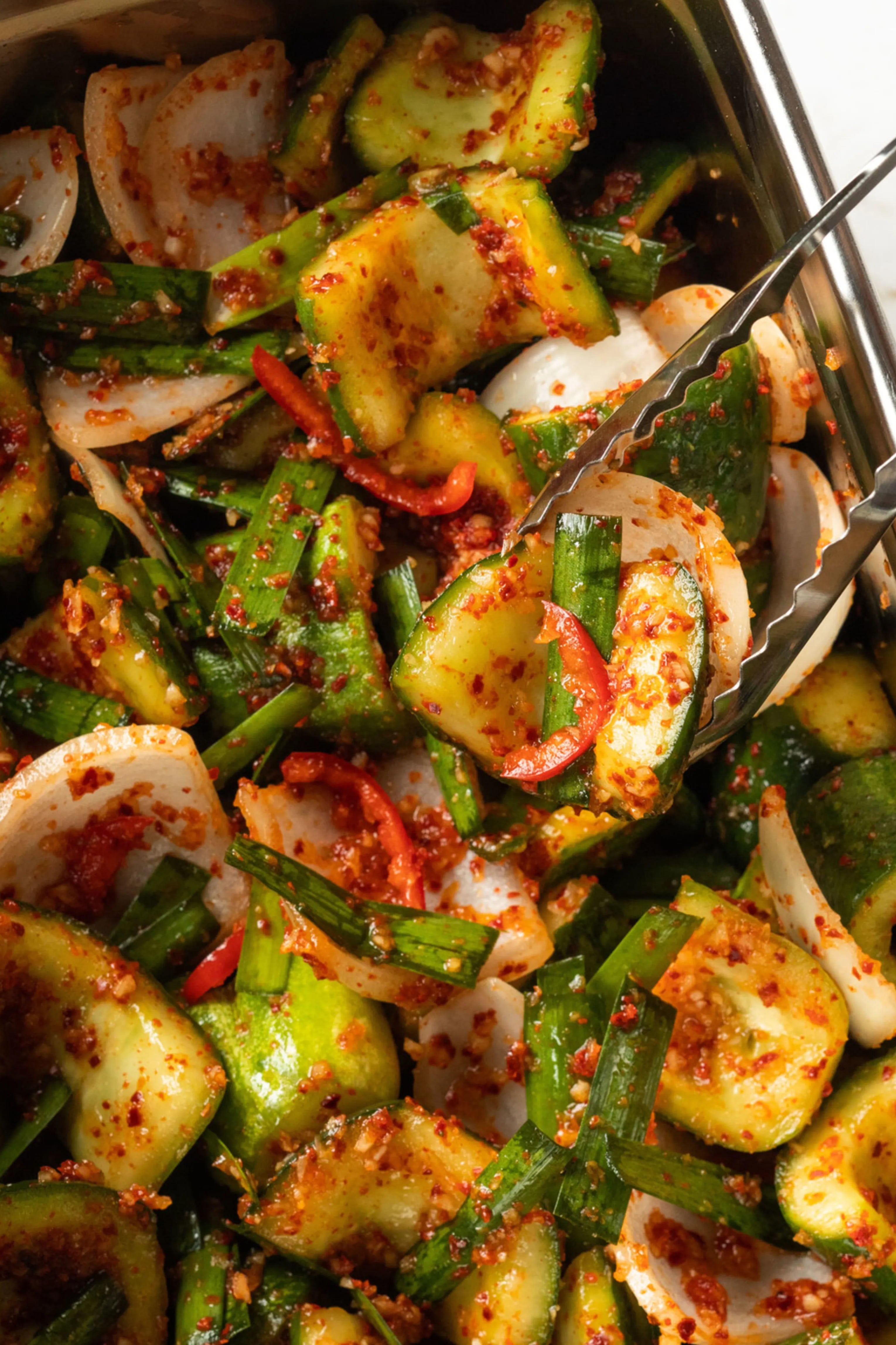 Oi Mu Kimchi - Cucumber and radish kimchi