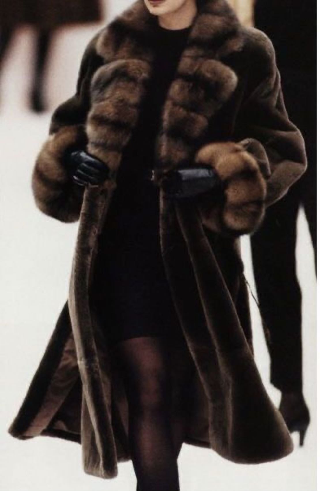 fur coat - black or brown
