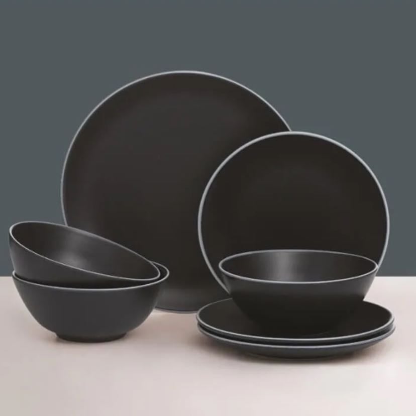 jogo de jantar | preto - Angeloni