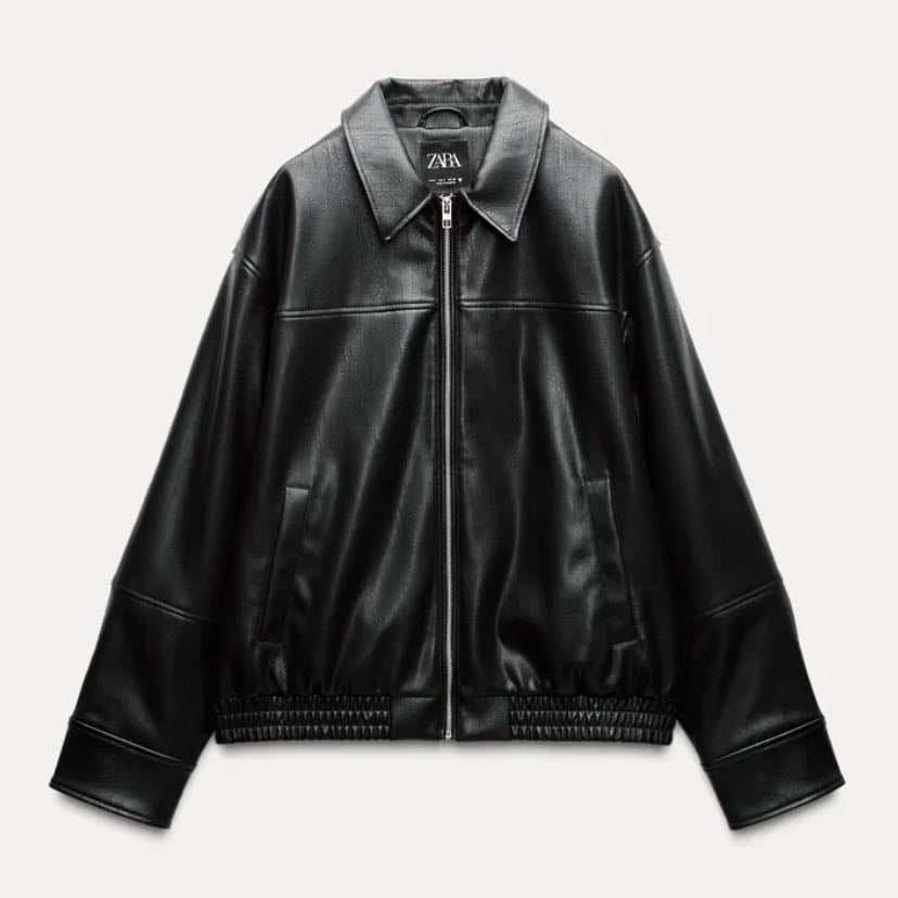 jaqueta bomber | preta - Zara