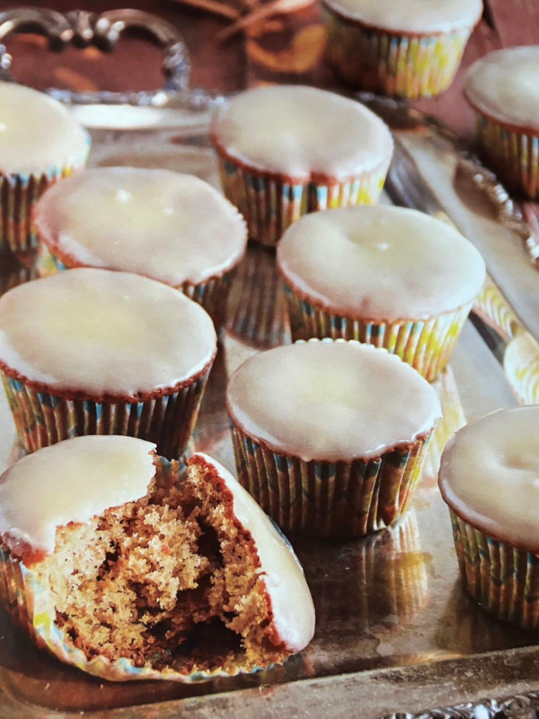 Muffins de doña glaseada
