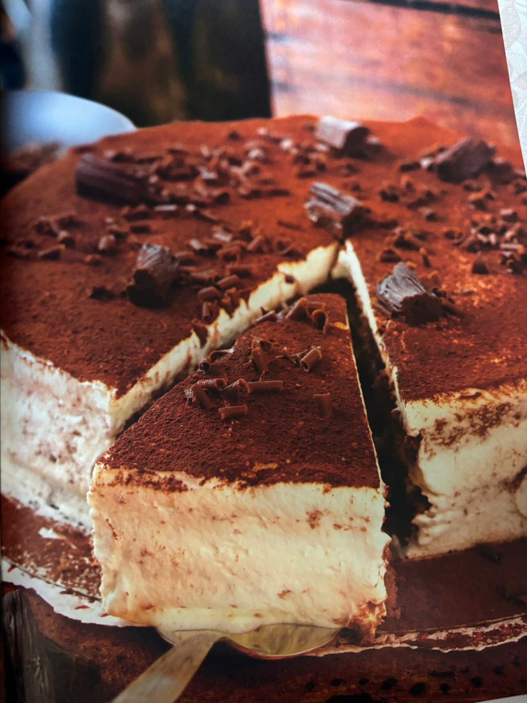 Tiramisú con chocolate