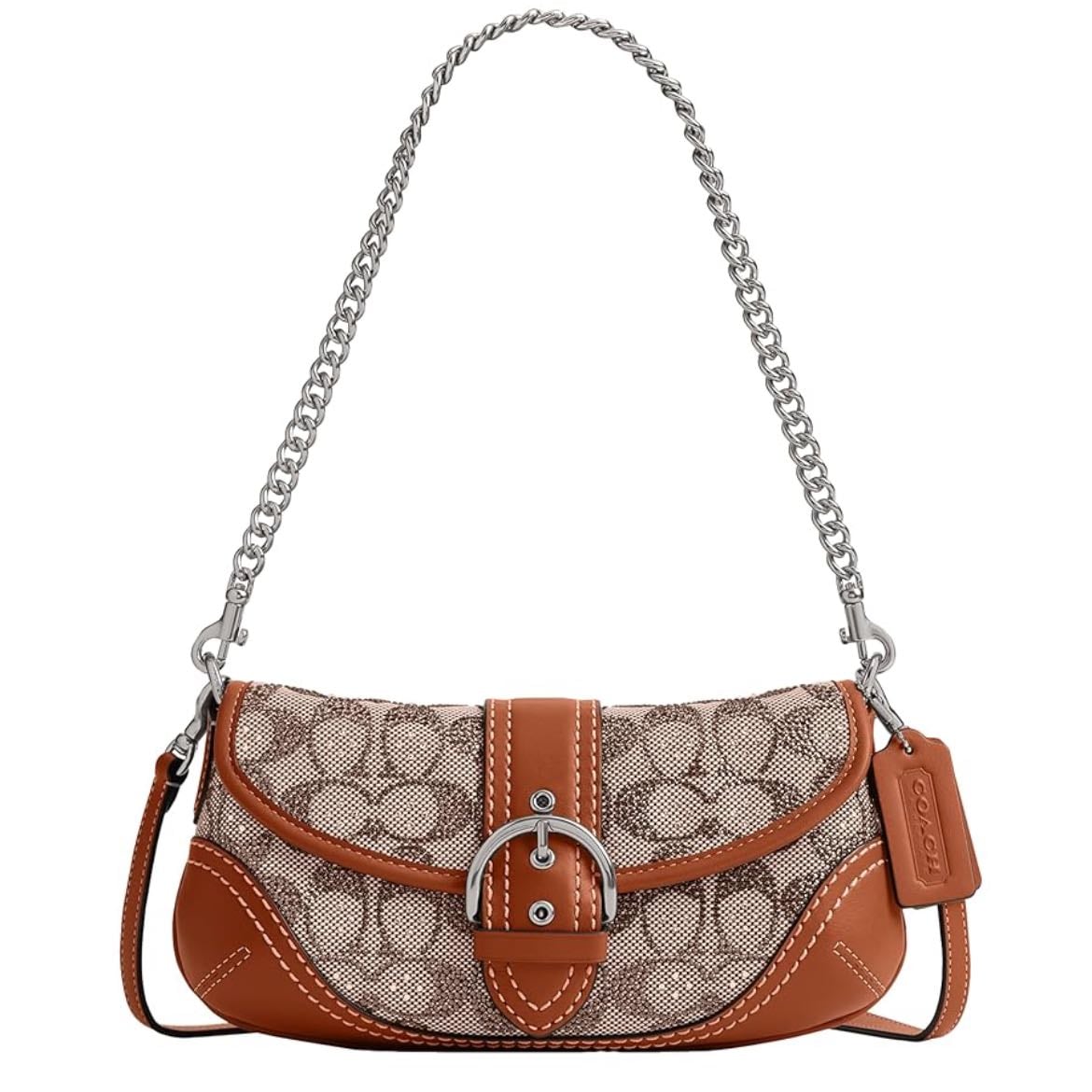 soho bag 25 in crystal signature jacquard