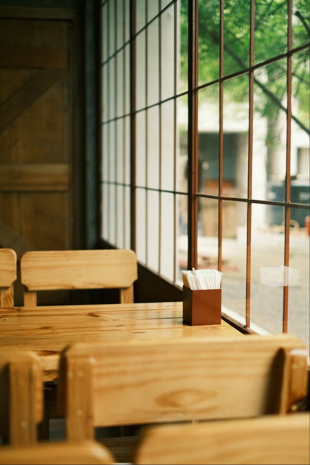 sitting at coffee shops
