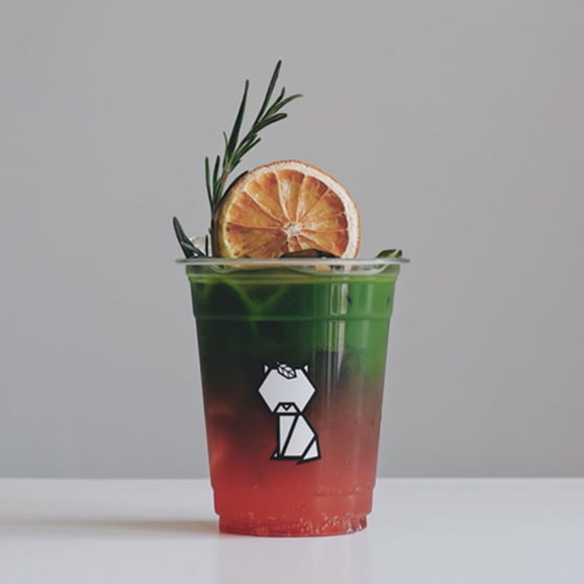 Blood Orange Matcha Refresher
