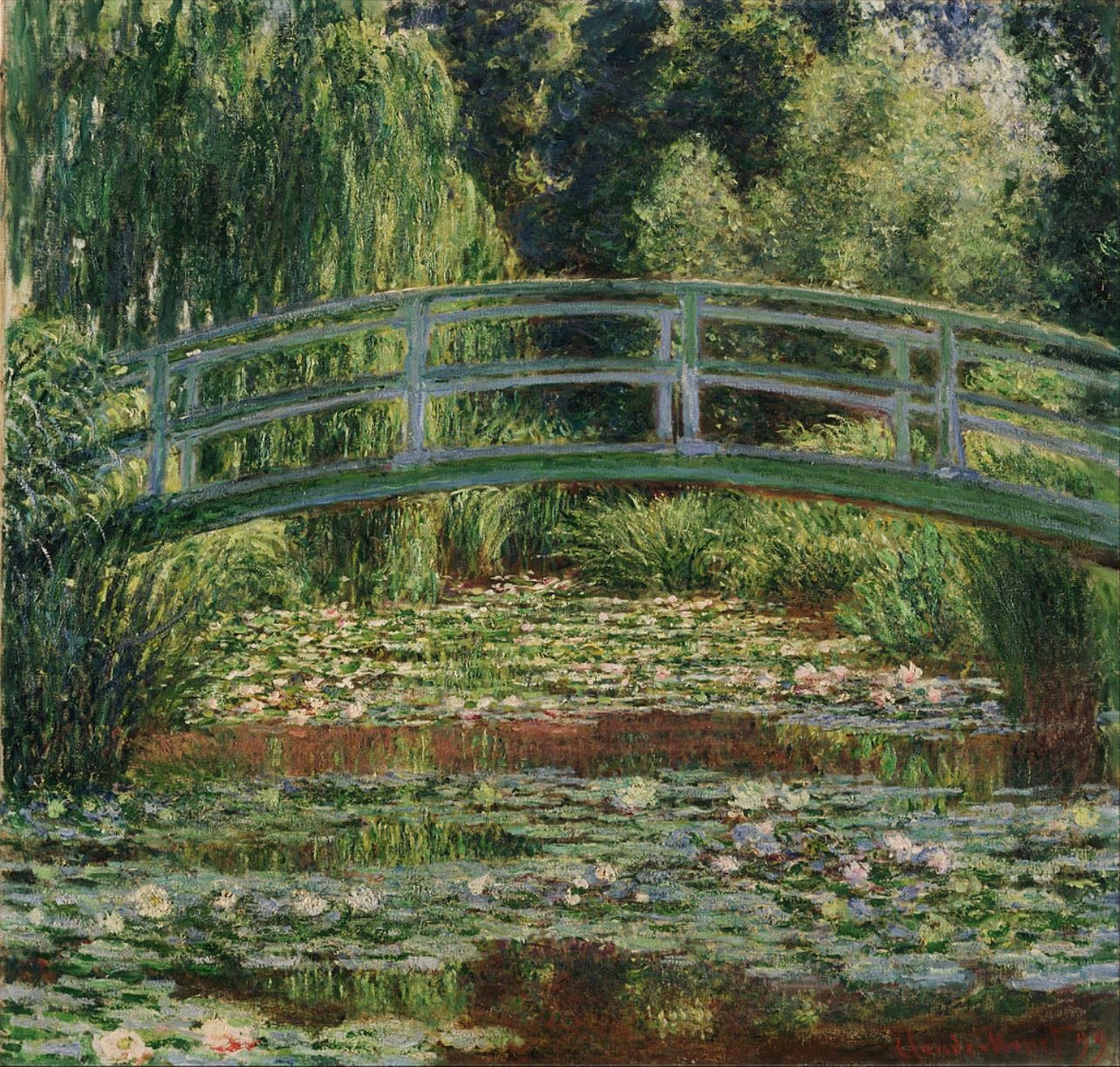 japanese footbridge - 1899