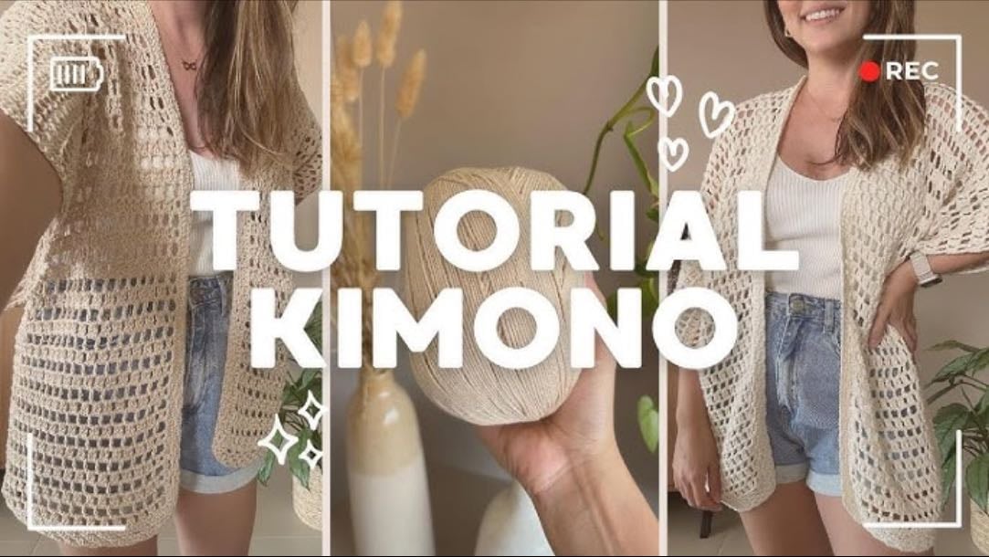 Kimono crochê
