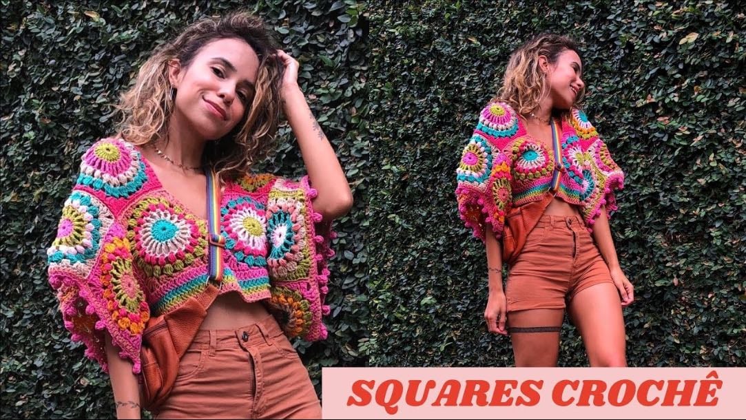 Blusa alegria crochê