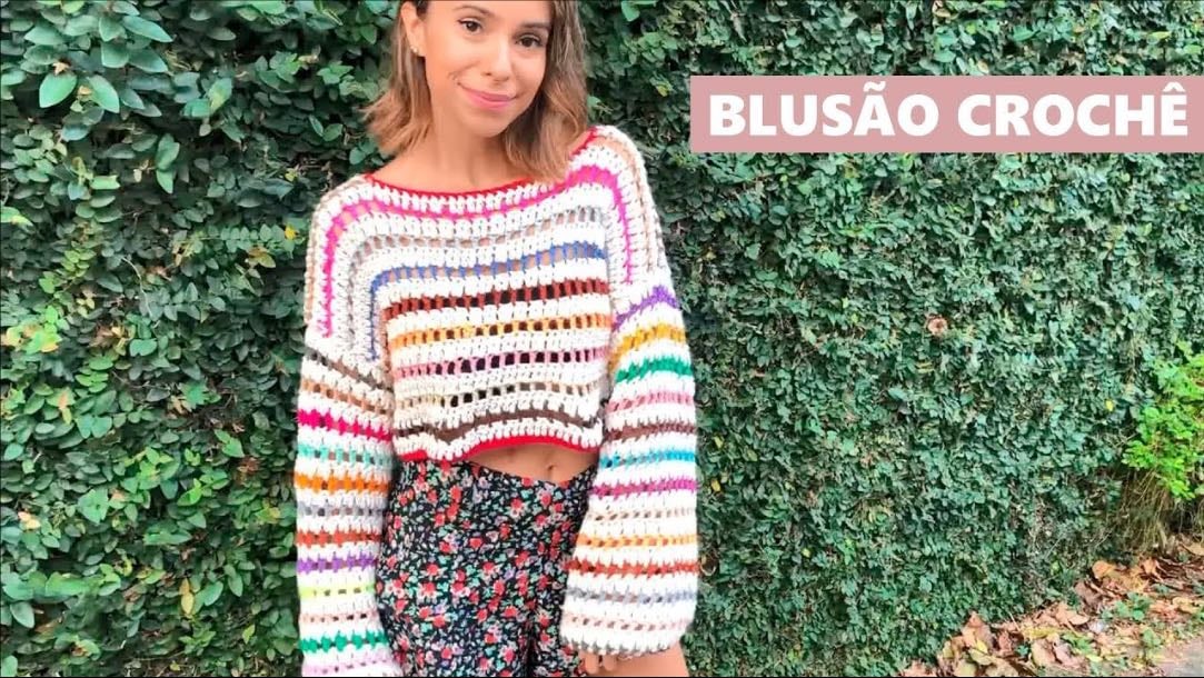 Blusão de crochê