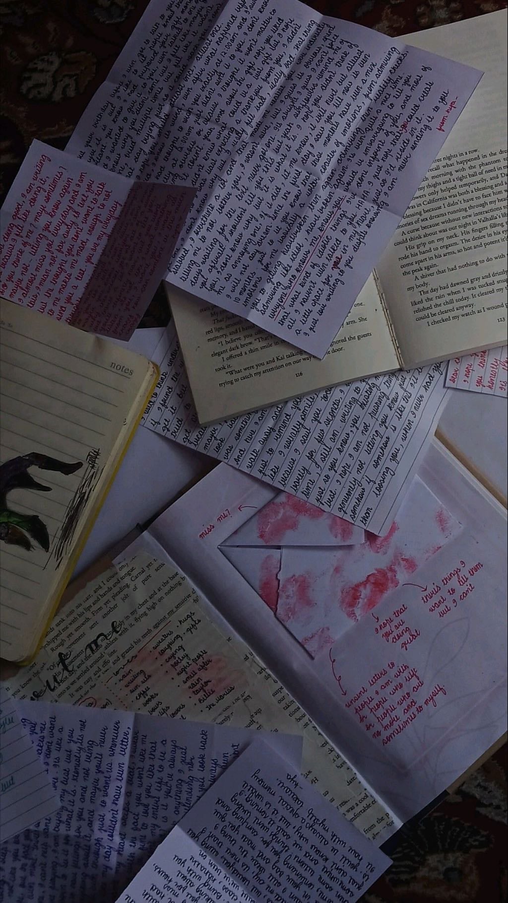 WRITING - J’ai toujours écrit, des lettres des textes des journaux intimes.