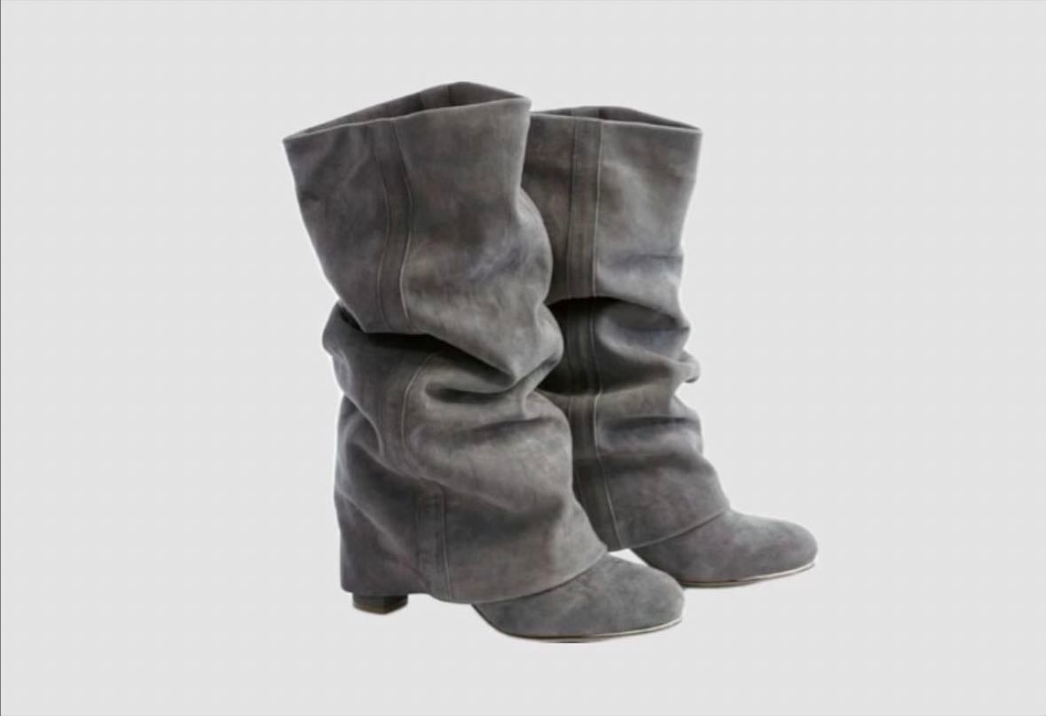 chloe grey boots